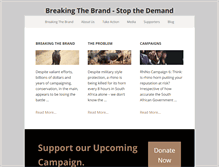 Tablet Screenshot of breakingthebrand.org